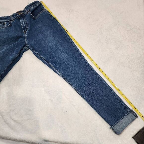 Lee Jeans Womens 6M Blue Heritage Regular Fit Skinny High Rise Stretch - Picture 5 of 16